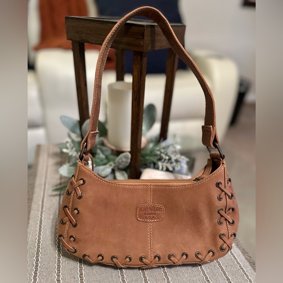 Adventure Bound | Genuine Leather Shoulder Bag | Made In USA - Picture 1 of 14